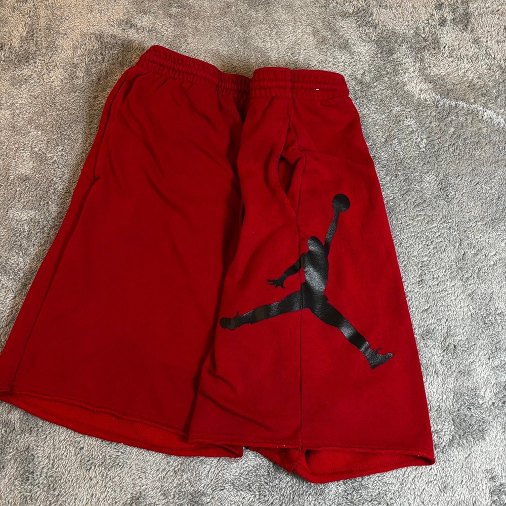Jordan Jumpman Fleece Shorts Mens XXL Red Black Logo DB1812-687